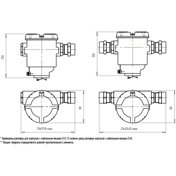 Преобразователи температуры СЕНС ПТ(-Modbus)-1